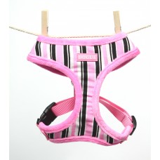 DOGUE Pettorina Striped Harness Pink/Black